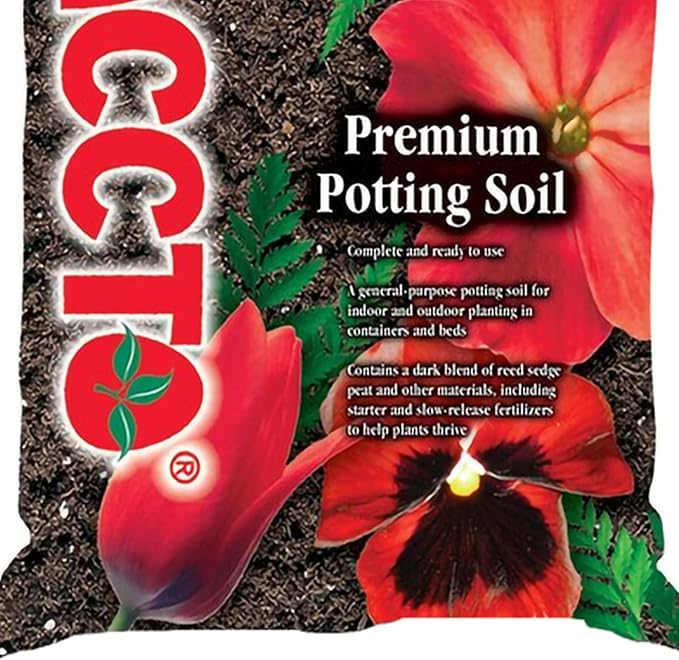 Michigan Peat General All Purpose Premium Potting Soil with Perlite for Indoor Outdoor Pots, Planters, and Raised Bed Gardening, 25 Pounds (8 Pack)