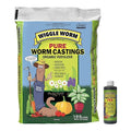 Fertilizer Combo Pack – 15lb Pure Worm Castings Fertilizer and Soil Amendment and 8oz Worm Casting Tea Concentrate for Indoor and Outdoor Gardening