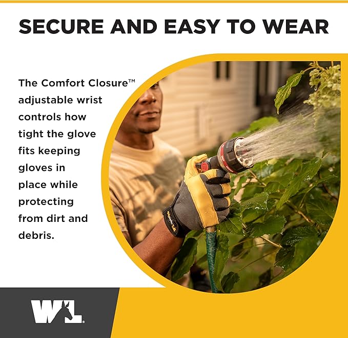 Wells Lamont Industrial Men's Leather Palm Work Gloves