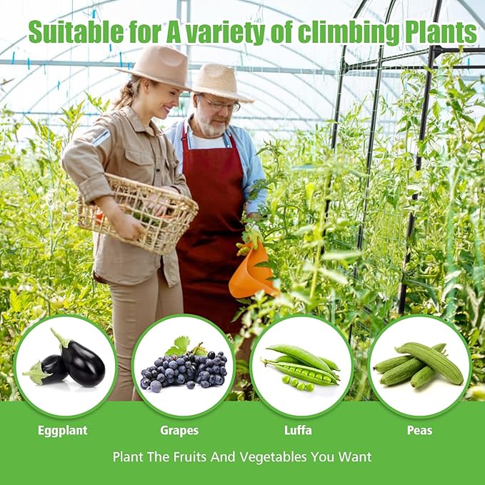 Garden Arch Trellis for Climbing Plants Outdoor - Cucumber Trellis for Raised Bed, Size:71 * 87 inch, Garden Trellis for Climbing Plants, Cucumber, Vegetable, Tomato, Flowers