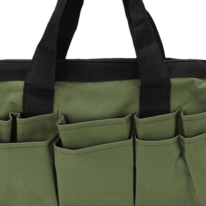 Pomya Foldable Standable Garden Tool Bag | 11-Pocket Oxford Cloth Organizer For Tool Storage
