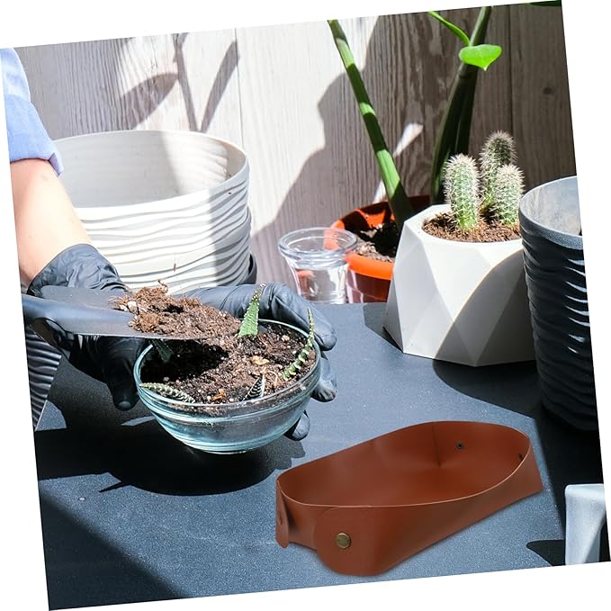 BESPORTBLE Gardening Tool Storage Box PU Organizer for Use Multi Functional Mat Tool Holder for Plants Versatile Storage for Items