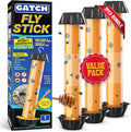 GATCH Fruit Fly Trap (3 Pack), Fly Stick for Mosquitoes, Sticky Trap for Flies Gnats Wasp Flying Insects, Bug Catcher, Indoor or Outdoor Use, Ready to Use Home