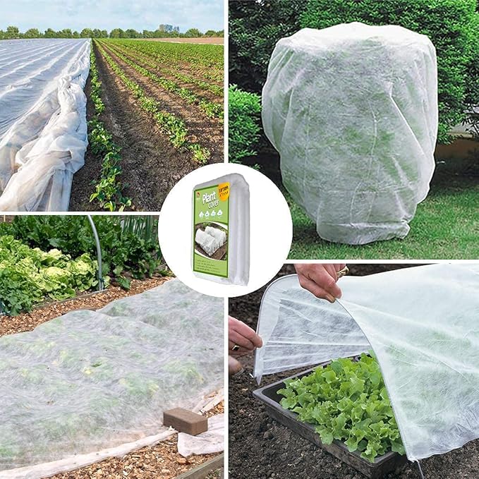 Plant Covers Freeze Protection, 10ft x 30ft 1.0oz/yd² Reusable Floating Row Cover, Frost Cloth for Outdoor Plants, Breathable Frost Blanket for Winter Cold Weather & Pest Protection