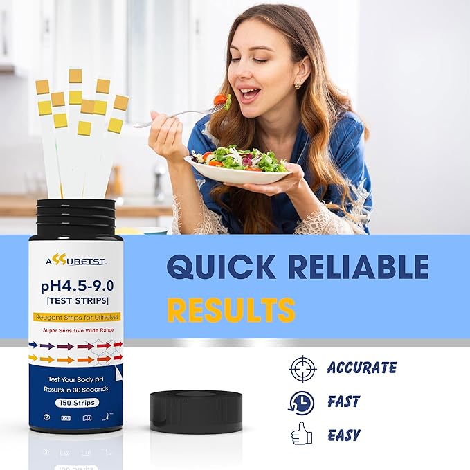 pH Test Strips for Urine 4.5-9.0 | Quick & Accurate Urine pH Testing Strips, Measures pH Values at Home