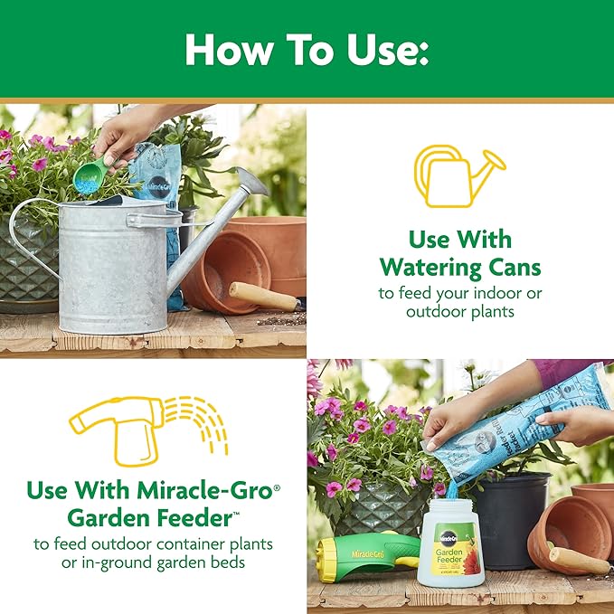 Miracle-Gro Water Soluble Bloom Booster Flower Food Fertilizer - 10-52-10 Formula for Annuals Perennials and Containers - Promotes Vibrant Flowers and Rich Color, 4 lbs.