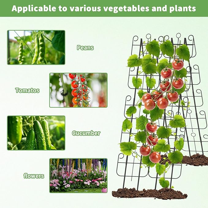 Trellis for Climbing Plants Indoor, Expandable Heavy-Duty Metal Trellis for Potted Plants Outdoor, Flowers Vine Ivy, Sturdy Houseplant Pothos Plant Climber Support, 20 Pack
