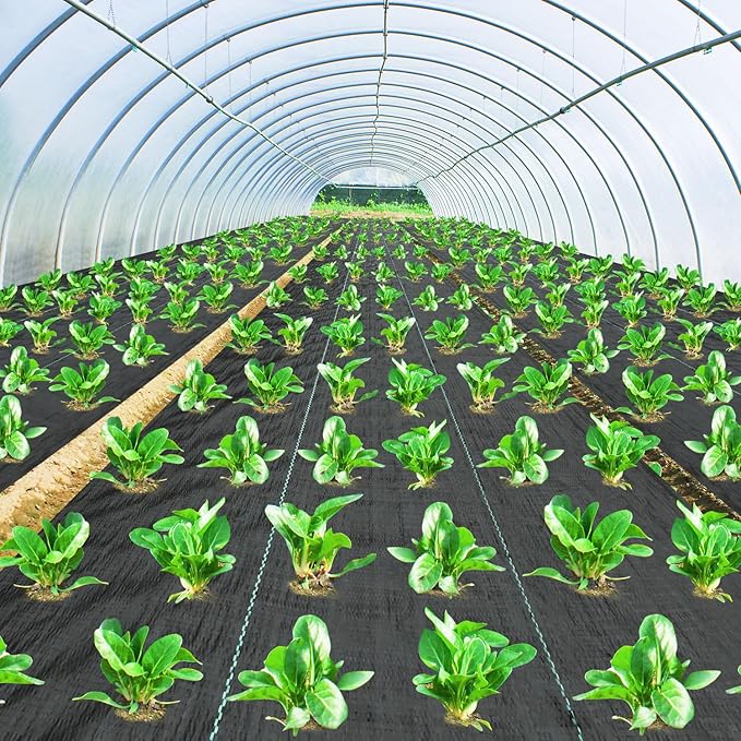 Weed Barrier Fabric 4x100FT Landscape Fabric 3.2oz Weed Barrier Fabric Heavy Duty for Landscaping Fabric Garden Fabric Weed Barrier Weed Blocker Garden Bed Cover, Commercial Driveway