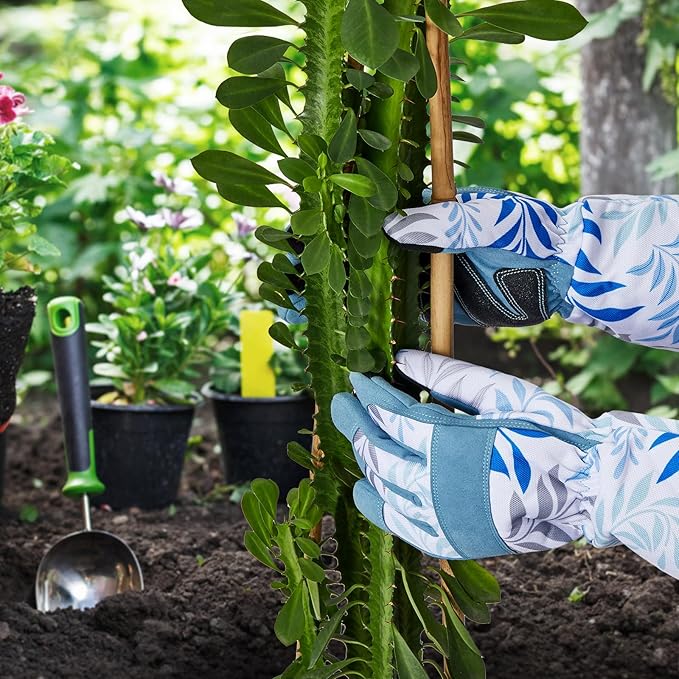 Gardening Gloves for Women Thicken Thorn Proof Women garden gloves, Long Forearm Protection for Yard and Outdoor Work