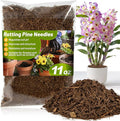 11 Oz Pine Needle Mulch for Orchid - MAQIHAN Rotting Pine Straw Mulch for Landscaping Orchid Potting Mix for Repotting Indoor Potted Plants,Gardening,Soil Moisture Retention