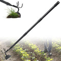 Lilyvane Garden Hoe, 2 in 1 Weeding Hoe and Cultivator Soil Tiller, 66" Long, Heavy Duty Hoe Garden Tool for Weeding, Loosening Soil, Cultivating, Gardening