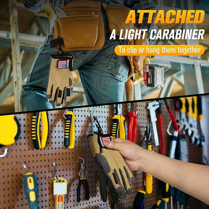 Dexterity Upgraded Utility Gloves – Seamless Wrap-Fingers Design & Knuckle Touchscreen Capability