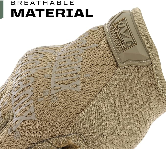 Mechanix Wear Original Tactical Glove - High Performance Anti-Slip Grip Safety Gloves - Impact Resistant & Touchscreen Capable - Medium - Coyote Brown