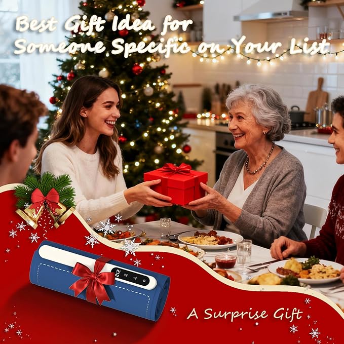 Warming Mat for Food, 36"x16" Food Warming Mat 6 Temperature & Timer Settings Upgrade Graphene Fast Full Surface Heating-Versatile Food Warmer for Gatherings, Parties, Everyday Use-Fruit Frost Blue