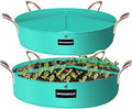 2 Pack 100 Gallon 3 Compartment Potato Grow Bag,Vegetable Growing BagThickened PE Garden Pots with Drainage Holes Branch-Binding Holes, Reusable Plant Bag for Vegetables、Flowers