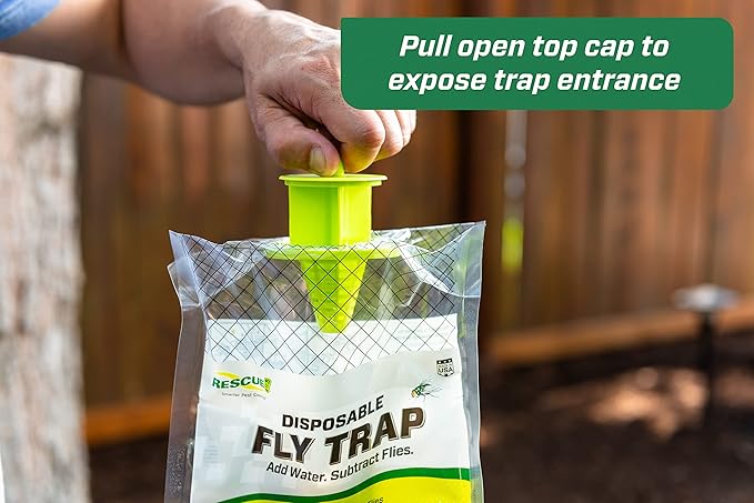 RESCUE! Outdoor Disposable Hanging Fly Trap - 24 Traps