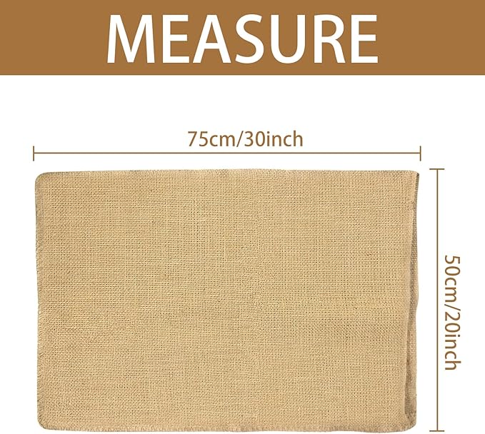 Burlap Bags- 20" × 30" Natural Jute Burlap Sacks, Reusable Plant Grow Bags Root Vegetable Holders Strong Potato Sacks for Gardening Planting Food Storage