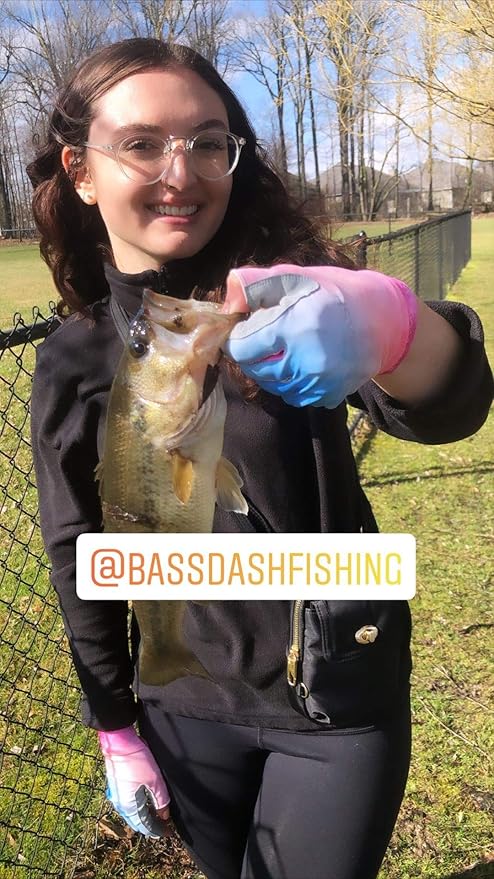 BASSDASH ALTIMATE UPF 50+ Women’s Fishing Gloves UV Sun Protection Fingerless Gloves for Kayaking Paddling Hiking Cycling Driving Shooting Training