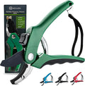 Nevlers 8" Green Anvil Pruning Shears Heavy Duty | Hand Pruners for Gardening w/Steel Blades, Safety Lock & Ergonomic Grip | 8mm Cut Plant Shears & Garden Clippers Handheld for Dead Stems & Branches