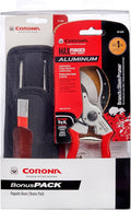 Corona Tools SP 6250 Aluminum Bypass Pruner Kit With Universal Tool Pouch and Carbide Sharpening Tool