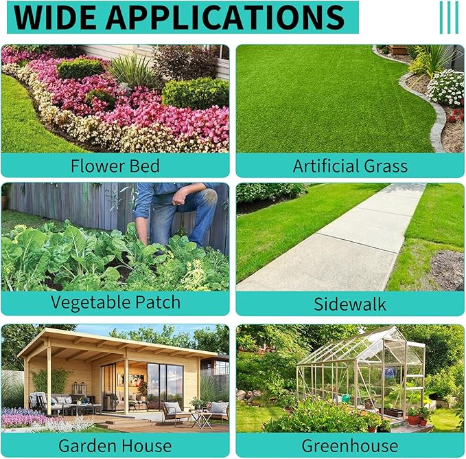 GarveeLife 4x100 ft Weed Barrier Fabric,3.2 oz Landscape Fabric,Heavy Duty PP Ground Cover for Gardening,Farming