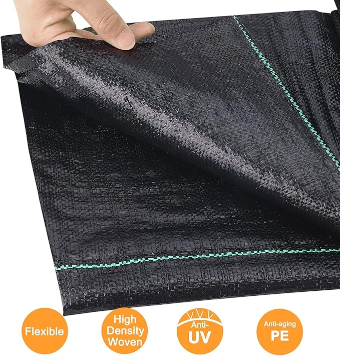 Weed Barrier Landscape Fabric, 4ft x 20ft Durable & Heavy-Duty Garden Landscaping Fabric, Premium UV Resistant Weed Block Gardening Mat, Weed Control Ground Cover for Outdoor Gardens