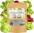 LUOJIBIE Lettuce Seeds for Planting Outdoors, Vegetable Garden Seeds, 8 Varieties Non-GMO Heirloom Lettuce Seeds (Romaine, Red Leaf, Italian, Batavian, and More) for Fresh Salad Greens, Fast Growing