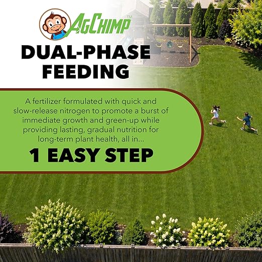 24-0-11 Professional Lawn Maintenance Fertilizer, 16lbs - 24% Quick-Release and 30% Slow-Release Nitrogen Blend for Immediate Green-up and Continuous Turf Growth - Covers 5,000 sq ft