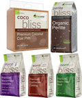 Coco Coir + Organic Perlite + Mycorrhizal Root Inoculant + Worm Castings + Neem Meal Fertilizer - All Natural Plant Fertilizer & Potting Soil Mix - Organic Coco Coir for Plants, Flowers, & Gardening