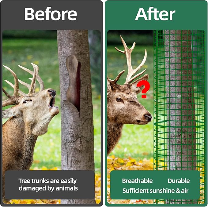 6 Pack Plant Protector from Animals,17'' x 13'' Metal Wire Mesh Garden Plant Cages for Outdoor Gardening,Rabbits Chickens Ducks, for Vegetables, Flowers, Shrubs, Plant Protectors from Deer