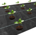 Weed Barrier Landscape Fabric with 3'' Planting Holes,Garden Weed Barrier Fabric 3.3 Ft X 11.8 Ft Heavy Duty Weed Block Gardening Mat Soil Erosion Control and UV Stabilized