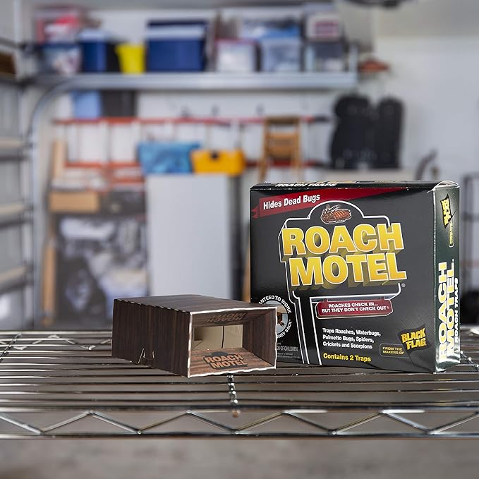 Roach Motel Traps 2 Count, Contains No Pesticides, Hides Dead Bugs, 12 Pack
