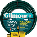 Gilmour Flexogen 3/4 in x 75 ft Garden Hose, Heavy Duty Water Hose, Flexible and Kink Resistant Outdoor Hose, Green