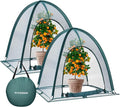 VIVOSUN Garden Netting Cover, 36 x 36 x 39 Inch Pop-up Guard Cover with Zip Entry for Plants, Vegetables, Fruits, Outdoor Run and Enclosure for Small Animals, 2-Pack, Green