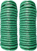 32Ft Soft Garden Plant Ties, Flexible Foam Wire for Securing Climbing Vines, Vegetables, Flowers, Adjustable Reusable Indoor and Outdoor Gardening, Green, 2Pcs