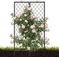2 Pack 71 Inch Metal Garden Trellis for Climbing Plants, Thickened Square Tube Metal Garden Trellis for Vines Plant Rose Vegetable Support,Large Decorative Outdoor Trellis
