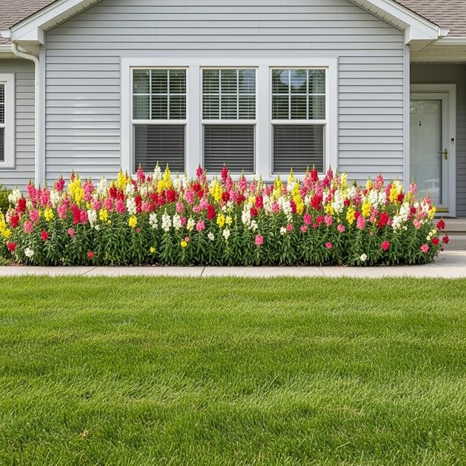 6000 Pcs Snapdragon Seeds for Planting Outdoor Garden, Snap Dragon Seeds for Planting Flowers, Pollinator-Friendly Color Mix, Annual Antirrhinum Majus