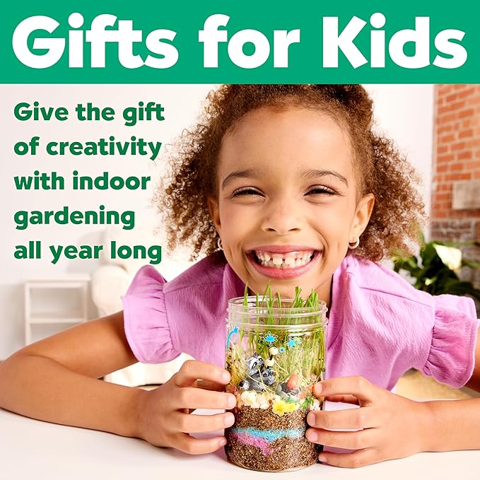 Creativity for Kids Grow 'N Glow Terrarium Kit - Educational Science Kits| Spring Crafts for Kids Gifts for Boys and Girls | Craft and STEM Projects (Ages 6+)