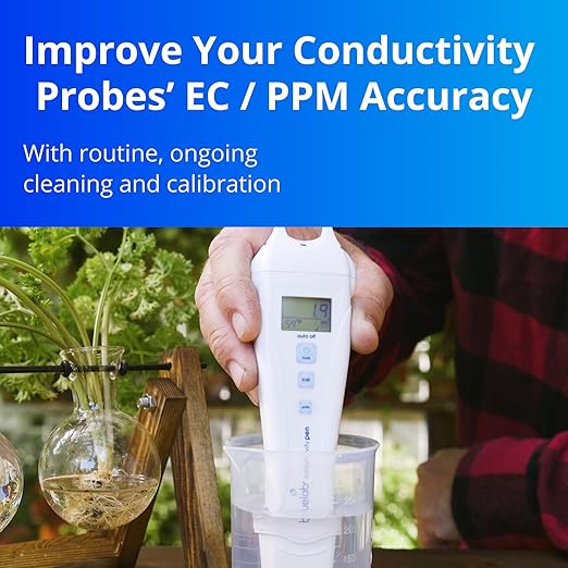 Bluelab Calibration Solution pH 4.0, 7.0 and 2.77 EC Conductivity Solution, 500 ml Each