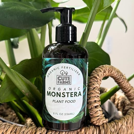 Organic Monstera Plant Food - Liquid Fertilizer for Indoor and Outdoor Monstera Obliqua, Deliciosa & More (8oz) Cute Farms