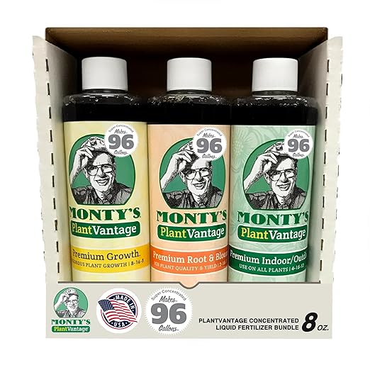 PlantVantage Concentrated Plant Fertilizer Bundle – Liquid Plant Food and Fertilizer for Strong Roots, Stems, and Larger Leaves – Root & Bloom, Indoor/Outdoor, and Premium Growth – 3-Pack, 8 oz Each