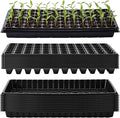 Vesici 20 Pack Seed Starter Trays, 72 Cell Seedling Trays with 1020 Flat Tray, Deep Plug Nursery Plant Pots for Germination, Water Collection, Indoor Outdoor Seed Starting & Transplanting