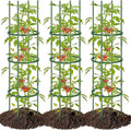 POILKMNI 3 Pack Tomato Cage for Garden - 59'' Tall Plant Support Heavy-Duty Tomato Trellis, Adjustable Garden Trellis for Climbing Plants Vines Vegetables Flowers Cucumber Peony Plant Cage