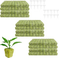 600 PCS 1 Inch Rockwool Cubes for Hydroponics, Rock Wool Hydroponic Planting Blocks with 20 Plant Name Tags, Rockwool Starter Plugs for Seedling & Cutting in Soilless Cultivation (12 Sheets)