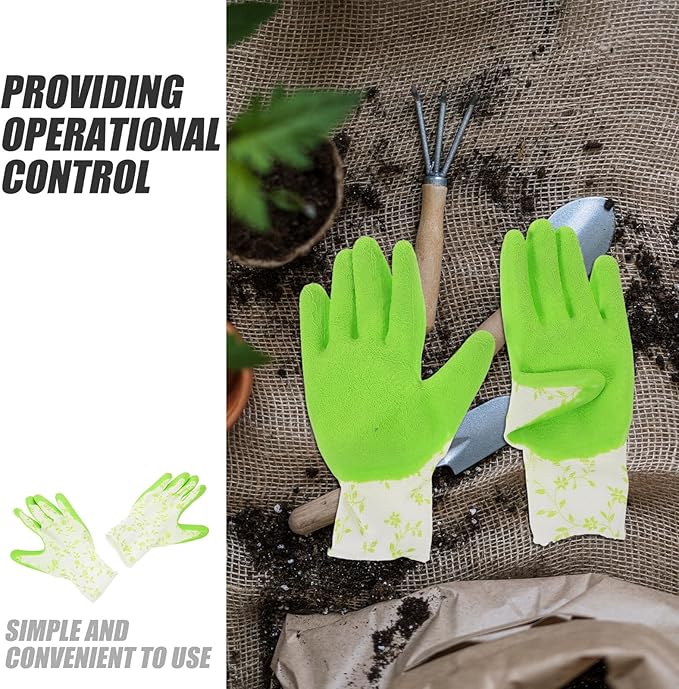 TIDTALEO Thorn Proof Gardening Gloves for Women and Men, Wear Resistant Outdoor Yard Gloves with Waterproof, Anti-slip, Puncture-resistant Thickened Fabric for Garden and Landscaping Tasks