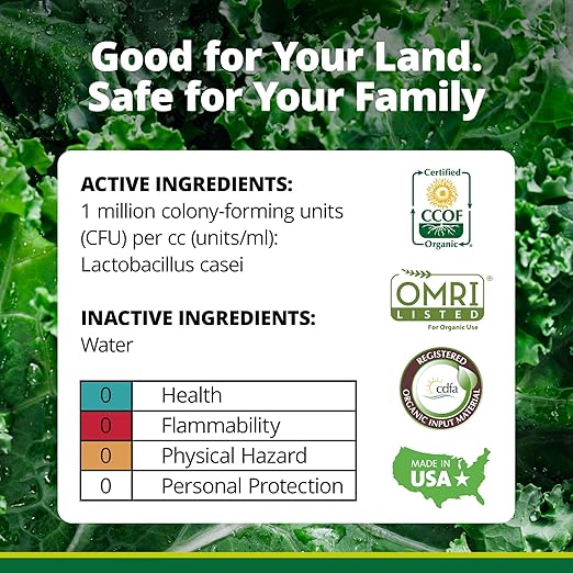 TeraGanix TCM Soil Conditioner (1 Btl = 16 Gal), Microbial Inoculant Concentrate, Plant Growth, Root Enhancer, Liquid Probiotic for Soils & Plants, Seed Germination, Garden, Lawn Care (16 fl oz)