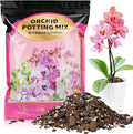 Orchid Potting Mix 1qt，Orchid Soil Composed of Orchid Bark and Perlite，Premium Orchid Medium for Potting, Repotting, Enhanced Drainage, Air Flow & Root Ventilation
