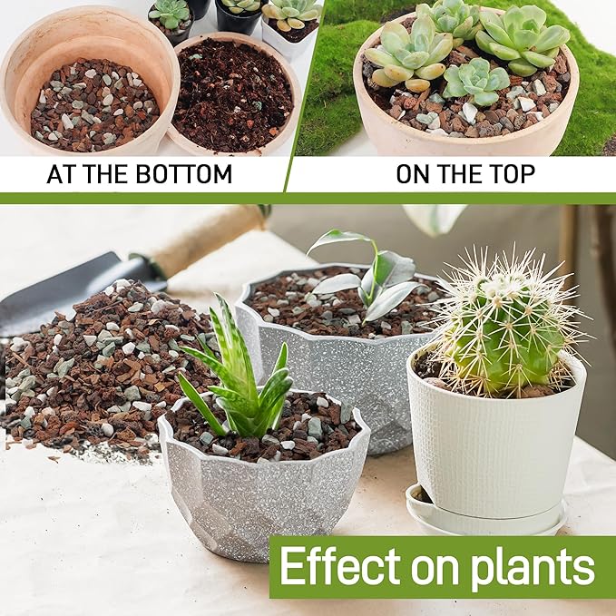 4 Quart Bonsai Soil Mix Lava, bark, Volcanic Rock, Green Zeolite and Perlite,Natural Organic Mix for Potted Plants
