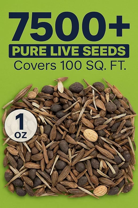 Wildflower Seeds Mix – 7500+ Non-GMO Flower Seeds for Planting, 1oz Bulk Pack, 23 Varieties for Hummingbird & Butterfly Garden, Covers 100 Sq Ft – Pollinator Friendly by Loseedsoo