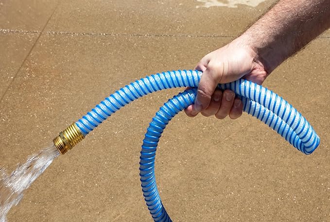 Continental Kinkguard Blue Garden Hose, 5/8in Inside Diameter Male x Female Garden Hose Thread (100ft)